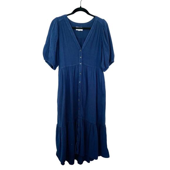 XíRENA Navy Cotton Lennox Dress Sz M - Picture 6 of 9